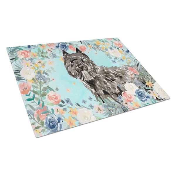 Carolines Treasures Bouvier Des Flandres Glass Cutting Board Large - CK3432LCB