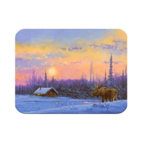 Mcgowan Mfg Co McGowan  Tuftop Vanzyle-Moose and Cabin Cutting Board- Small - TT70021