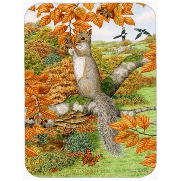 Carolines Treasures Carolines Treasures ASA2074LCB Grey Squirrel Glass Cutting Board; Large - ASA2074LCB