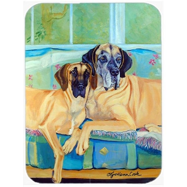 Carolines Treasures Carolines Treasures 7280LCB Great Dane Glass Cutting Board - Large; 15 x 12 in. - 7280LCB