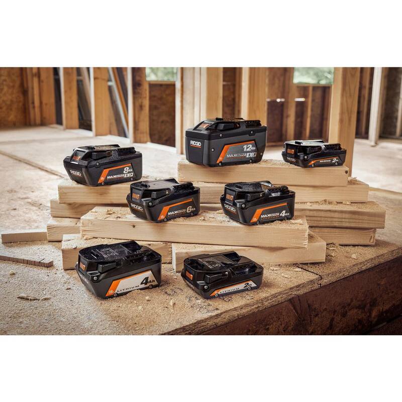 Batería de litio de salida máxima RIDGID 18V 12.0 Ah EXP - AC840120