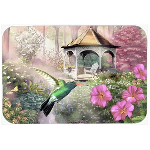 Carolines Treasures Carolines Treasures PTW2052LCB Garden Gazebo Hummingbird Glass Cutting Board; Large - PTW2052LCB