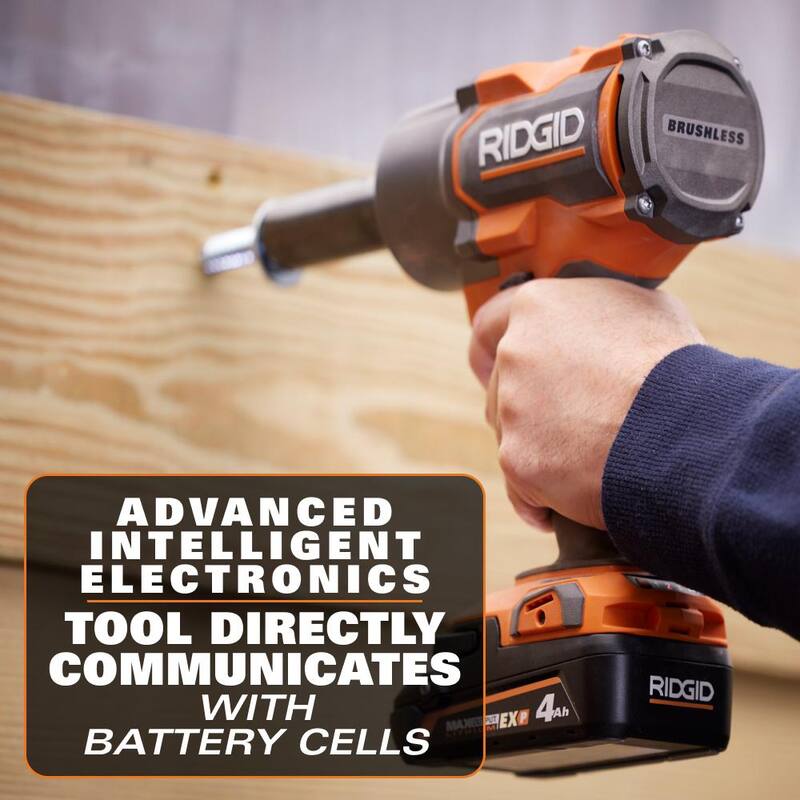 Batería de iones de litio RIDGID de salida máxima EXP de 18V 4.0 Ah - AC840041