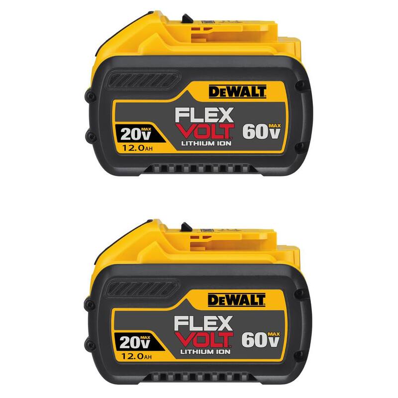 Batería DEWALT FLEXVOLT 20V/60V MAX de 12.0Ah de iones de litio (paquete de 2) - DCB612-2