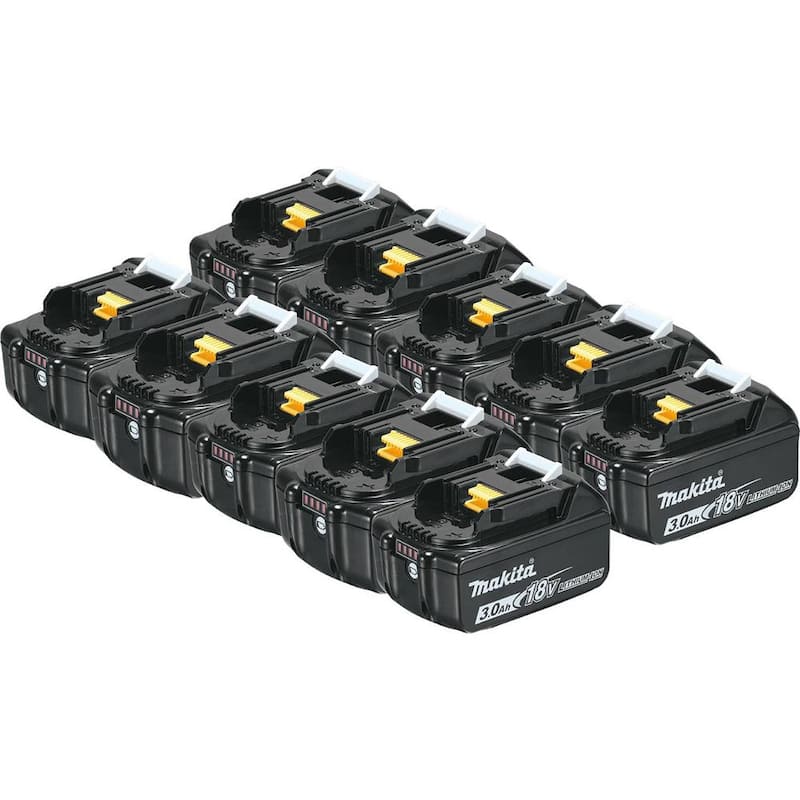 Batería de Litio-Ion Makita 18V LXT 3.0 Ah (paquete de 10) - BL1830B-10