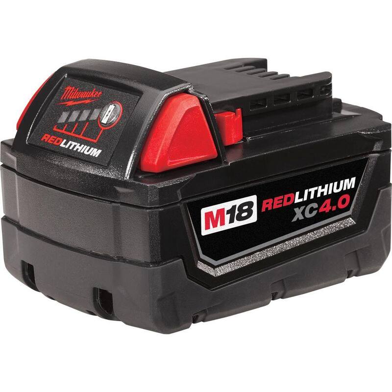 Milwaukee M18 18-Volt 4.0 Ah Batería de Litio-Ion de Capacidad Extendida XC - 48-11-1840