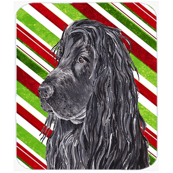Carolines Treasures English Cocker Spaniel Candy Cane Christmas Glass Cutting Board - Large - SC9611LCB