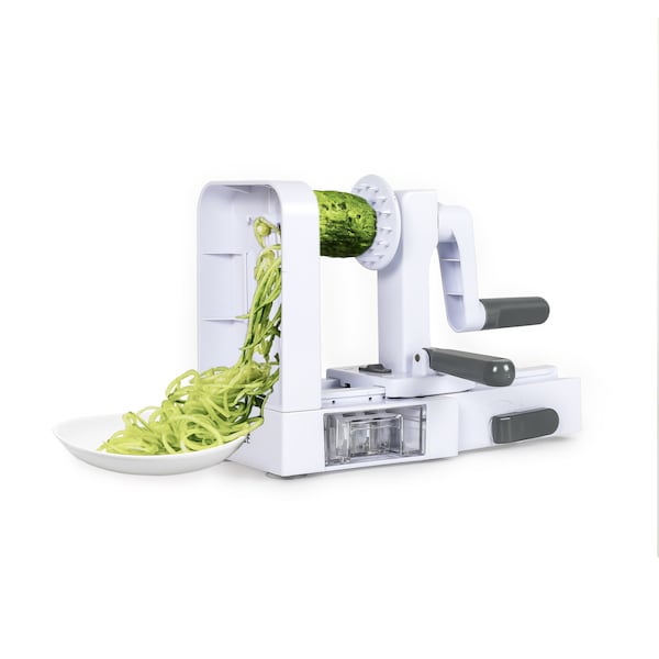 Commercial Chef Vegetable Spiralizer Zucchini Zoodle Noodles Maker Set with Four Blades - CH1532