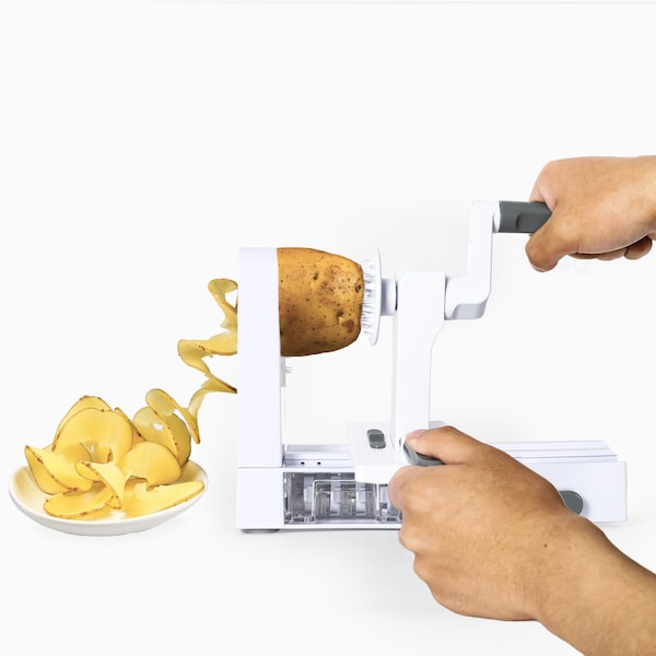 Commercial Chef Vegetable Spiralizer Zucchini Zoodle Noodles Maker Set with Four Blades - CH1532