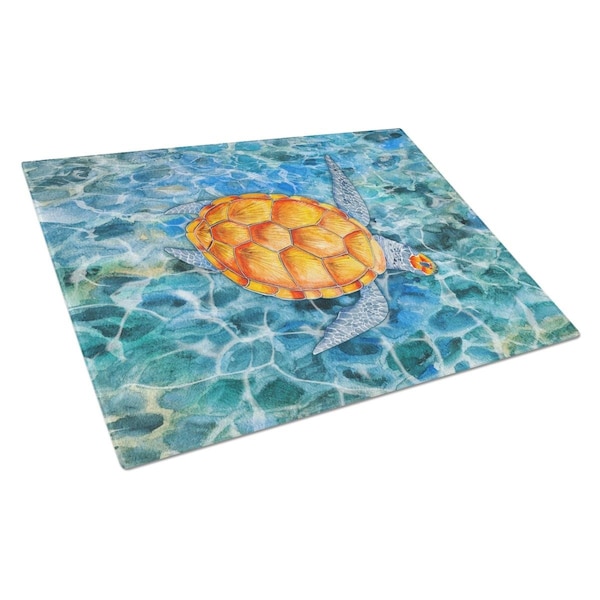 Carolines Treasures Sea Turtle Glass Cutting Board Large - BB5364LCB