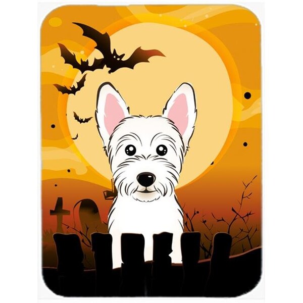 Carolines Treasures Carolines Treasures BB1784LCB Halloween Westie Glass Cutting Board; Large - BB1784LCB
