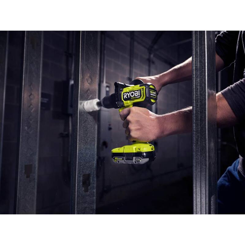 RYOBI ONE+ 18V HIGH PERFORMANCE Batería compacta de iones de litio de 2.0 Ah (paquete de 2) con batería de 2.0 Ah - PBP2003-PBP006
