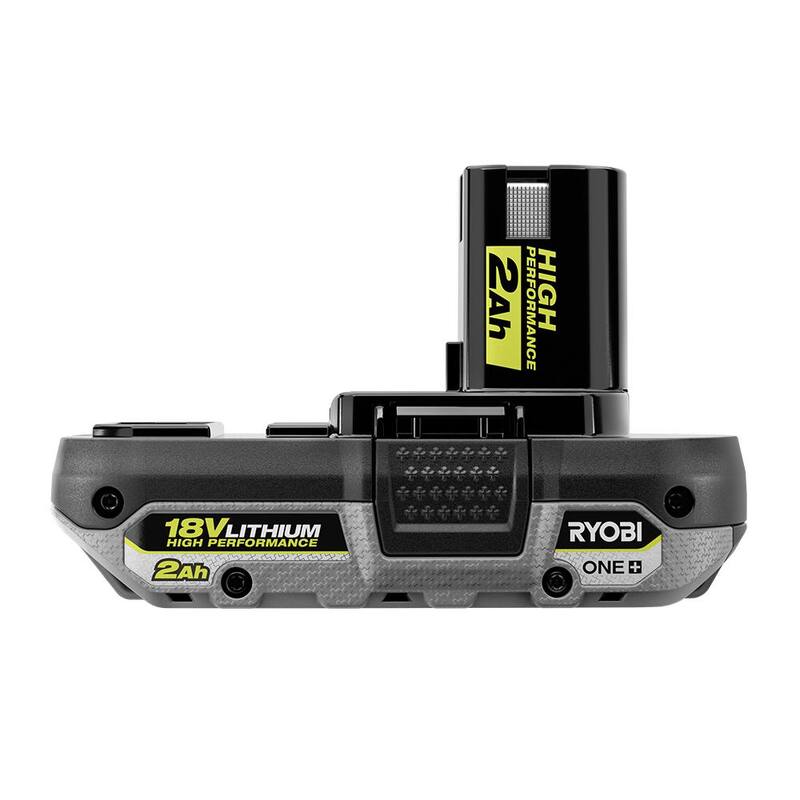 RYOBI ONE+ 18V HIGH PERFORMANCE Batería compacta de iones de litio de 2.0 Ah (paquete de 2) con batería de 2.0 Ah - PBP2003-PBP006