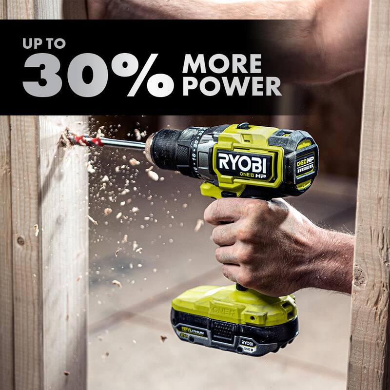 RYOBI ONE+ 18V HIGH PERFORMANCE Batería compacta de iones de litio de 2.0 Ah (paquete de 2) con batería de 2.0 Ah - PBP2003-PBP006