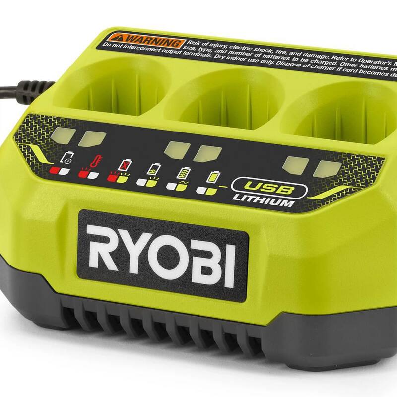 Cargador de puerto USB con batería recargable de iones de litio de 3.0 Ah - FVCH01-FVB03 de RYOBI