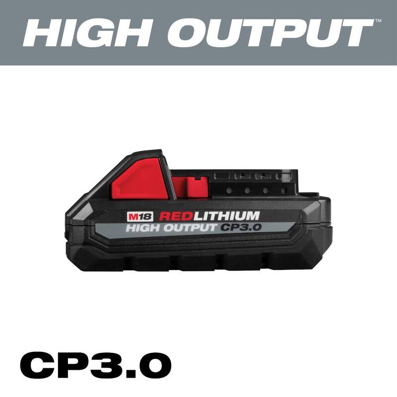 Milwaukee M18 18-Volt Lithium-Ion HIGH OUTPUT Paquete de batería CP 3.0 Ah - 48-11-1835