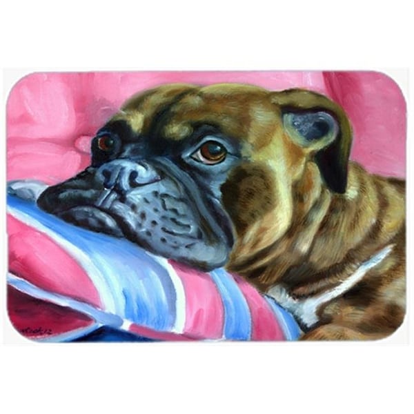 Carolines Treasures Carolines Treasures 7347LCB Fawn Boxer Glass Cutting Board; Large - 7347LCB