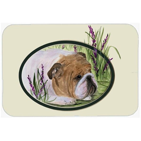 Carolines Treasures Carolines Treasures SS8023LCB English Bulldog Glass Cutting Board - Large - SS8023LCB