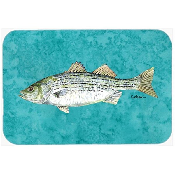 Carolines Treasures Carolines Treasures 8720LCB 15 x 12 in. Fish Striped Bass Glass Cutting Board - Large - 8720LCB
