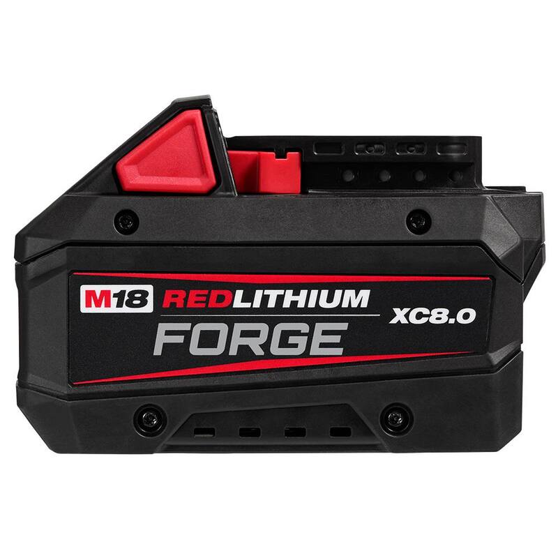 Milwaukee M18 18V Batería de Iones de Litio REDLITHIUM FORGE XC 8.0 Ah (Paquete de 3) - 48-11-1881-x3