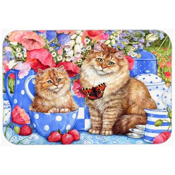 Carolines Treasures Carolines Treasures CDCO0200LCB Blue Cats Glass Large Cutting Board - CDCO0200LCB