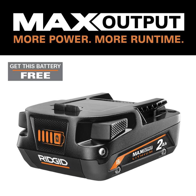 Batería de litio de salida máxima RIDGID 18V 2.0 Ah - AC840020