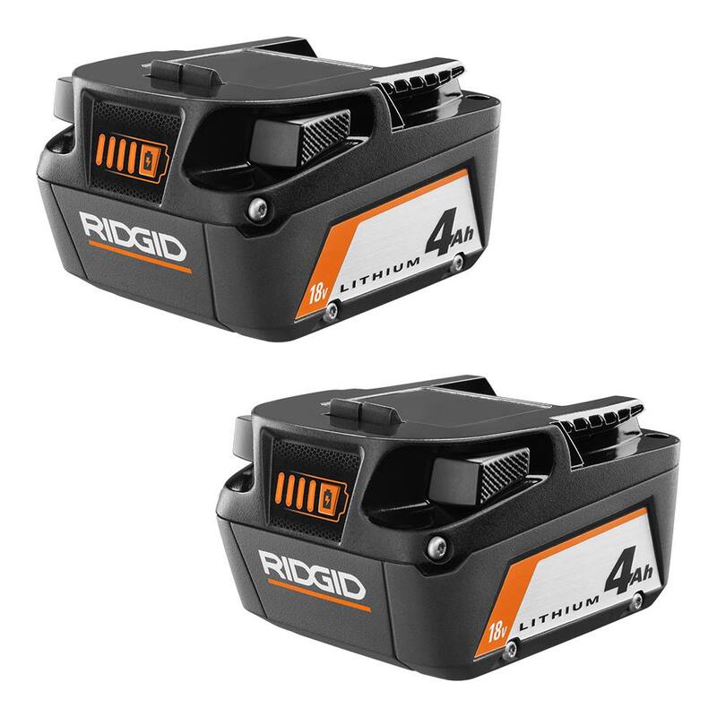 Batería de litio de 18V 4.0 Ah (paquete de 2) y kit de cargador de 18V - AC87004P-AC86093N