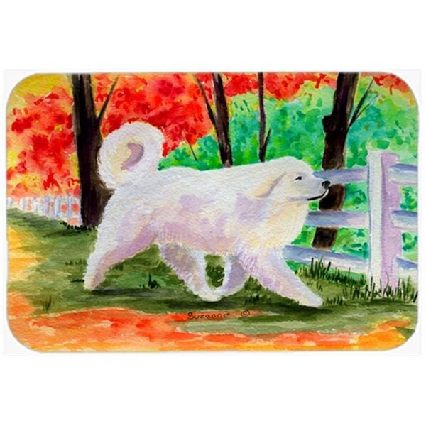 Carolines Treasures Carolines Treasures SS8472LCB 12 x 15 in. Great Pyrenees Glass Cutting Board; Large - SS8472LCB