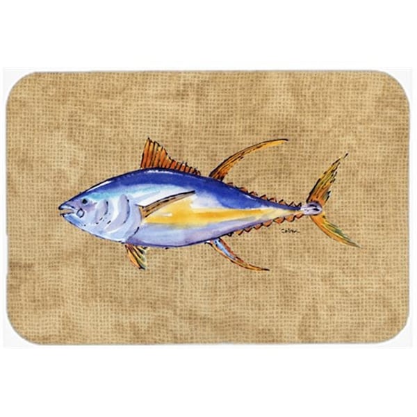 Carolines Treasures Carolines Treasures 8817LCB 15 X 12 In. Tuna Fish Glass Cutting Board Large Size - 8817LCB