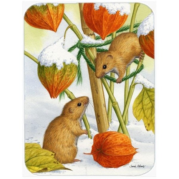 Carolines Treasures Carolines Treasures ASA2029LCB Harvest Mice Glass Cutting Board; Large - ASA2029LCB