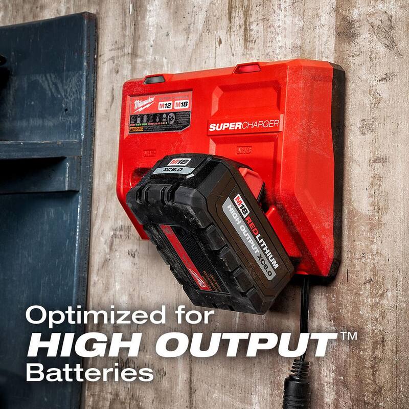 Cargador de batería Milwaukee M12 y M18 de Multi-Voltaje con 3.0Ah (Paquete de 2) - 48-59-1811-48-11-1837