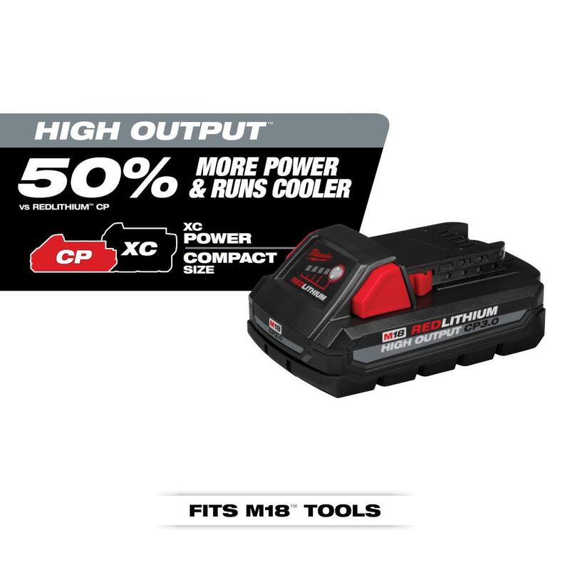 Cargador de batería Milwaukee M12 y M18 de Multi-Voltaje con 3.0Ah (Paquete de 2) - 48-59-1811-48-11-1837