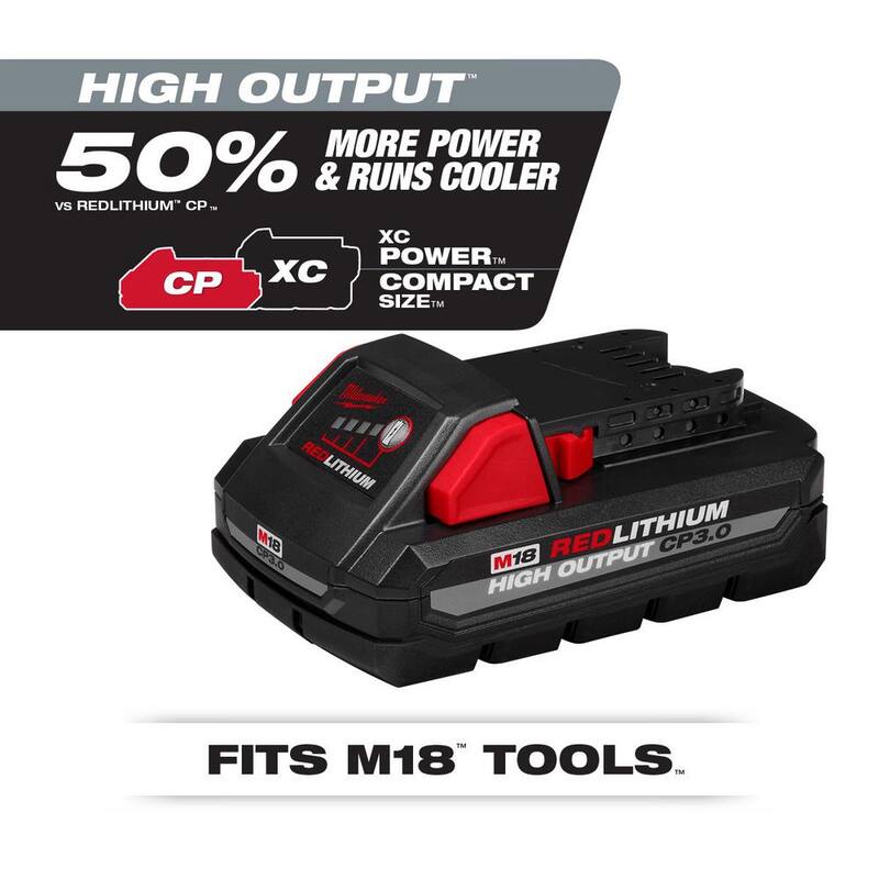 Milwaukee M18 18-Volt Lithium-Ion HIGH OUTPUT Starter Kit con una Batería de 3.0Ah y Cargador - 48-59-1835