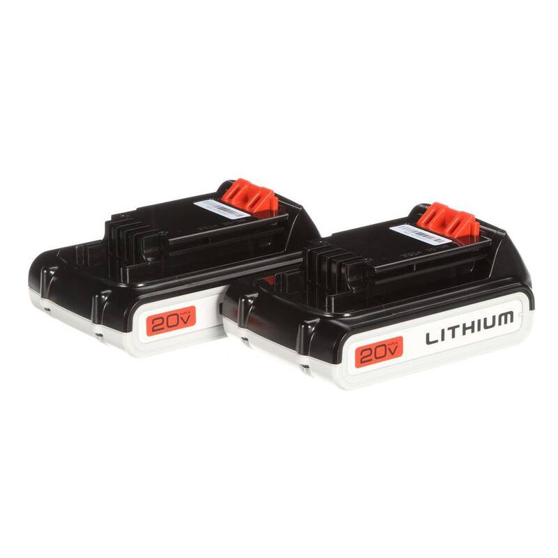 Batería de iones de litio de 20V 1.5Ah MAX (paquete de 2) - Cargador no incluido - LBXR20-OPE2
