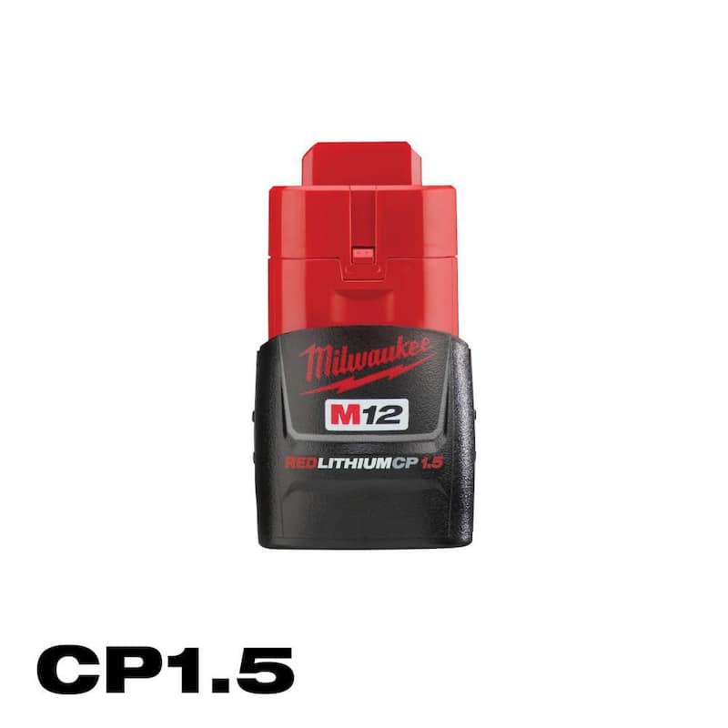 Paquete de batería compacta de iones de litio de 12 voltios Milwaukee M12 1.5Ah - 48-11-2401