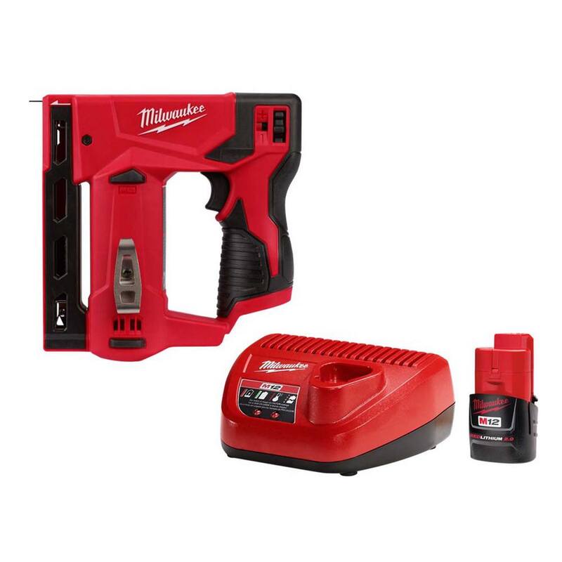 Milwaukee M12 12-Volt Lithium-Ion Cordless 3/8 in. Crown Stapler Kit with 2.0 AH Battery and Charger - 48-59-2420-2447-20

Grapadora de corona sin cable Milwaukee M12 de 12 voltios con batería de 2.0 AH y cargador - 48-59-2420-2447-20