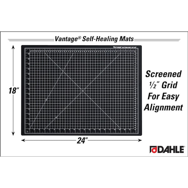 Vantage Self-Healing Cutting Mats, 18"x2, PK12 - 10672