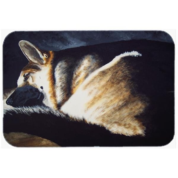 Carolines Treasures Carolines Treasures AMB1042LCB Day Dreamer German Shepherd Glass Large Cutting Board - AMB1042LCB