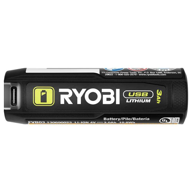 Batería recargable de iones de litio RYOBI USB 3.0 Ah - FVB03