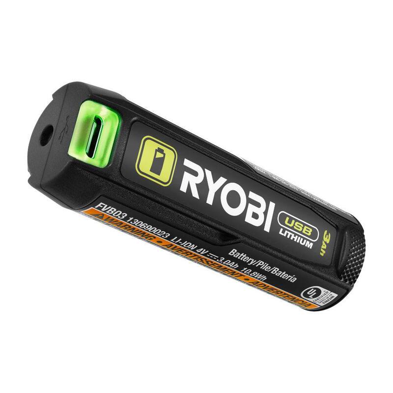 Batería recargable de iones de litio RYOBI USB 3.0 Ah - FVB03