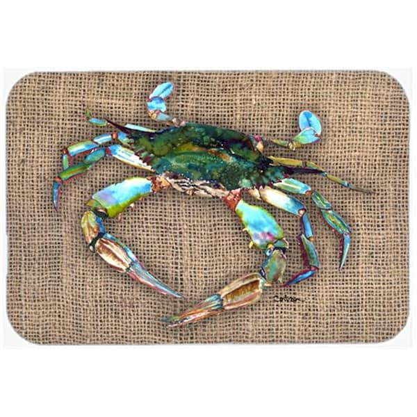 Carolines Treasures Carolines Treasures 8731LCB Crab Glass Cutting Board - Large; 15 H x 12 L in. - 8731LCB