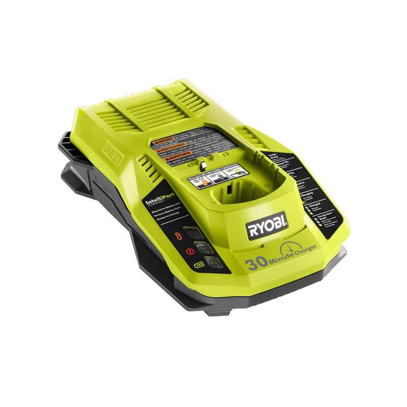 RYOBI 18V ONE+ (2) Baterías de iones de litio de 4.0 Ah con cargador de 18V - PCL104K2N