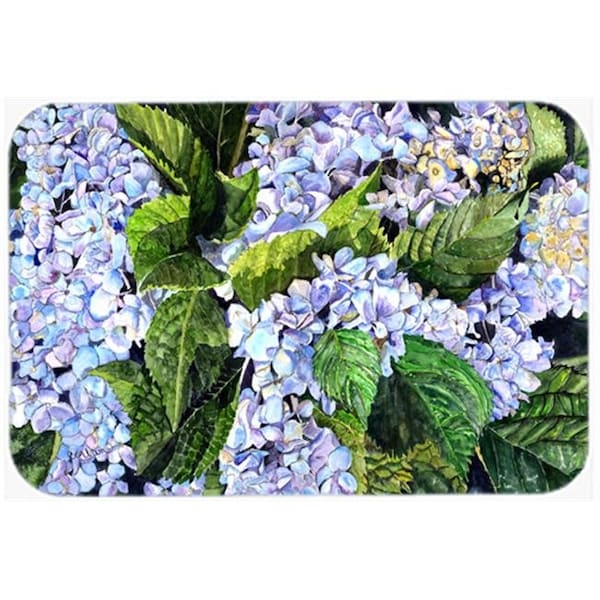 Carolines Treasures Carolines Treasures 8730LCB Hydrangea Glass Cutting Board - Large; 15 H x 12 L in. - 8730LCB