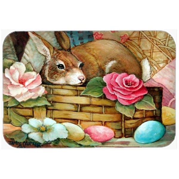 Carolines Treasures Carolines Treasures PJC1063LCB A Touch Of Color Rabbit Easter Glass Cutting Board; Large - PJC1063LCB