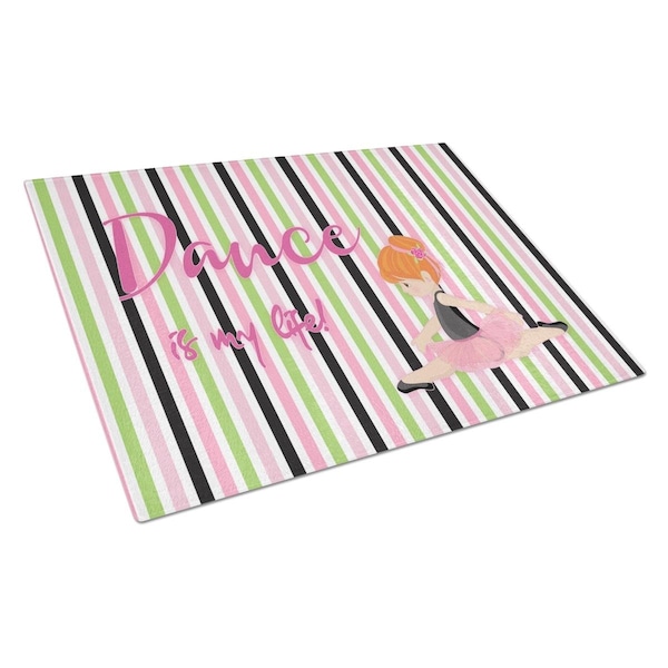 Carolines Treasures Ballet Dance is My Life Red Glass Cutting Board Large - BB5394LCB