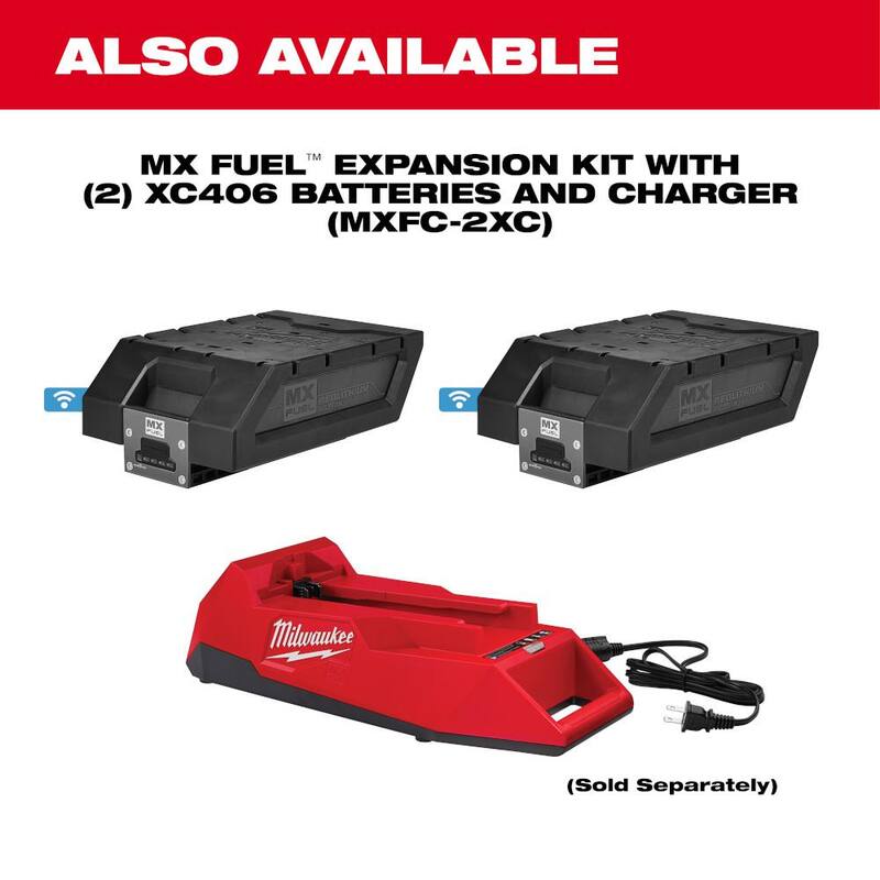 Paquete de batería Milwaukee MX FUEL Lithium-Ion REDLITHIUM XC406 con cargador MX FUEL Lithium-Ion - MXFXC406-MXFC