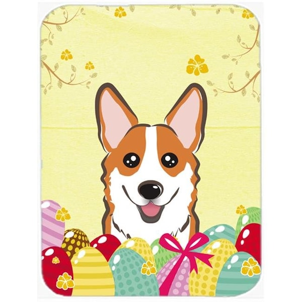 Carolines Treasures Carolines Treasures BB1936LCB Red Corgi Easter Egg Hunt Glass Cutting Board; Large - BB1936LCB