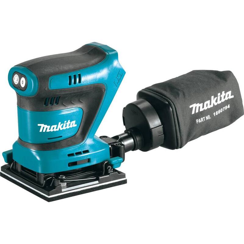 Paquete inicial de batería y cargador de iones de litio LXT de 18V de Makita (4.0Ah) con bono de lijadora de acabado de lámina de 1/4 de pulgada LXT de 18V - BL1840BSC2XOB02