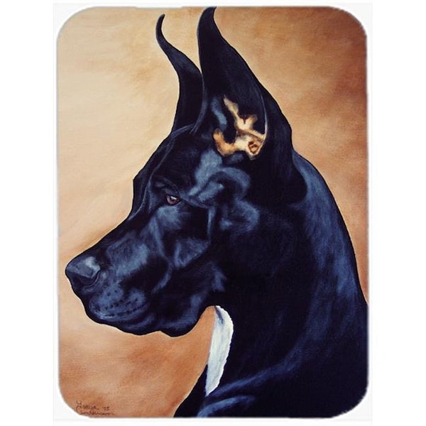 Carolines Treasures Carolines Treasures AMB1041LCB Black Great Dane Glass Large Cutting Board - AMB1041LCB