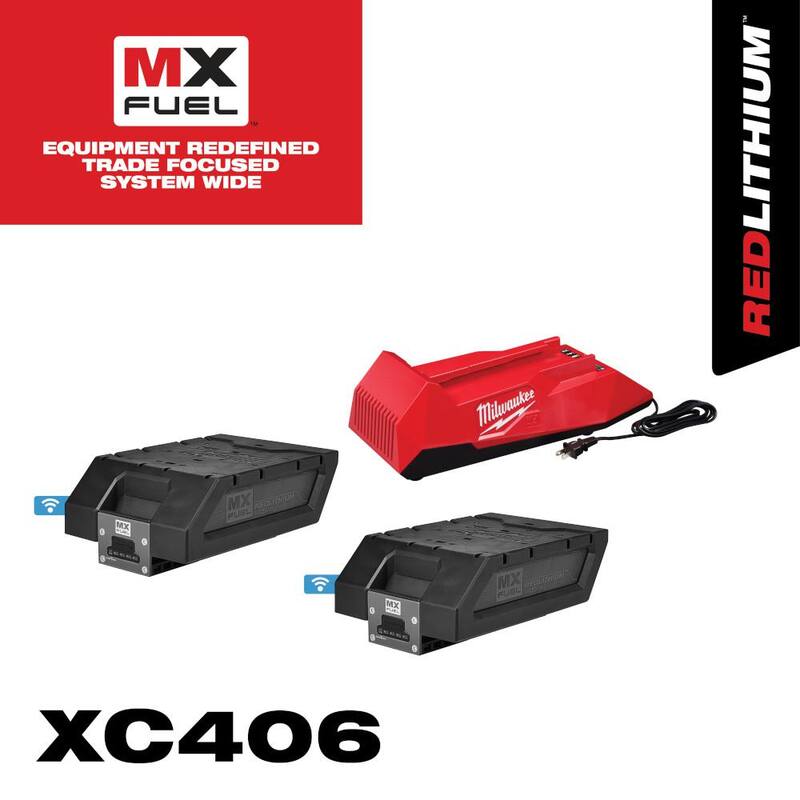 Milwaukee MX FUEL Kit de Expansión REDLITHIUM BOLT-ON con 2 baterías XC406 y cargador - MXFC-2XC